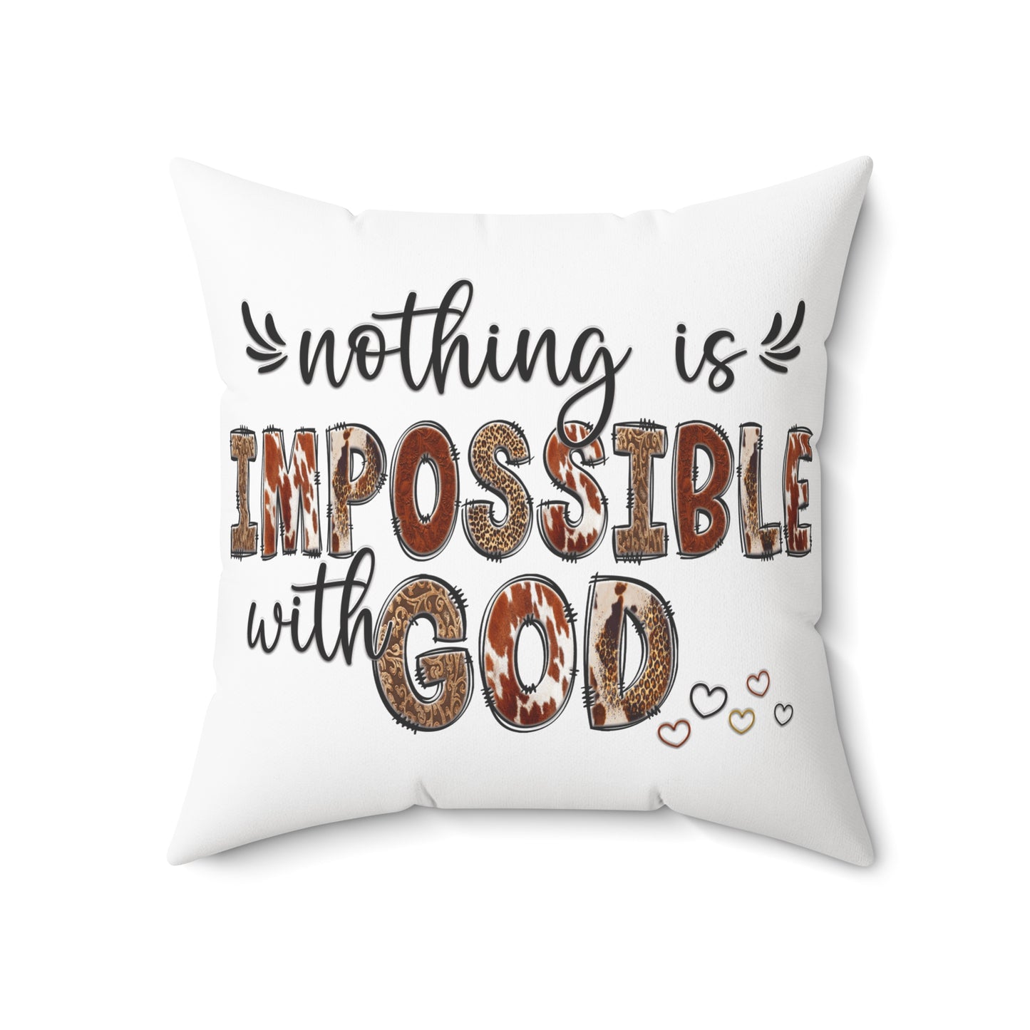 Spun Polyester Square Pillow