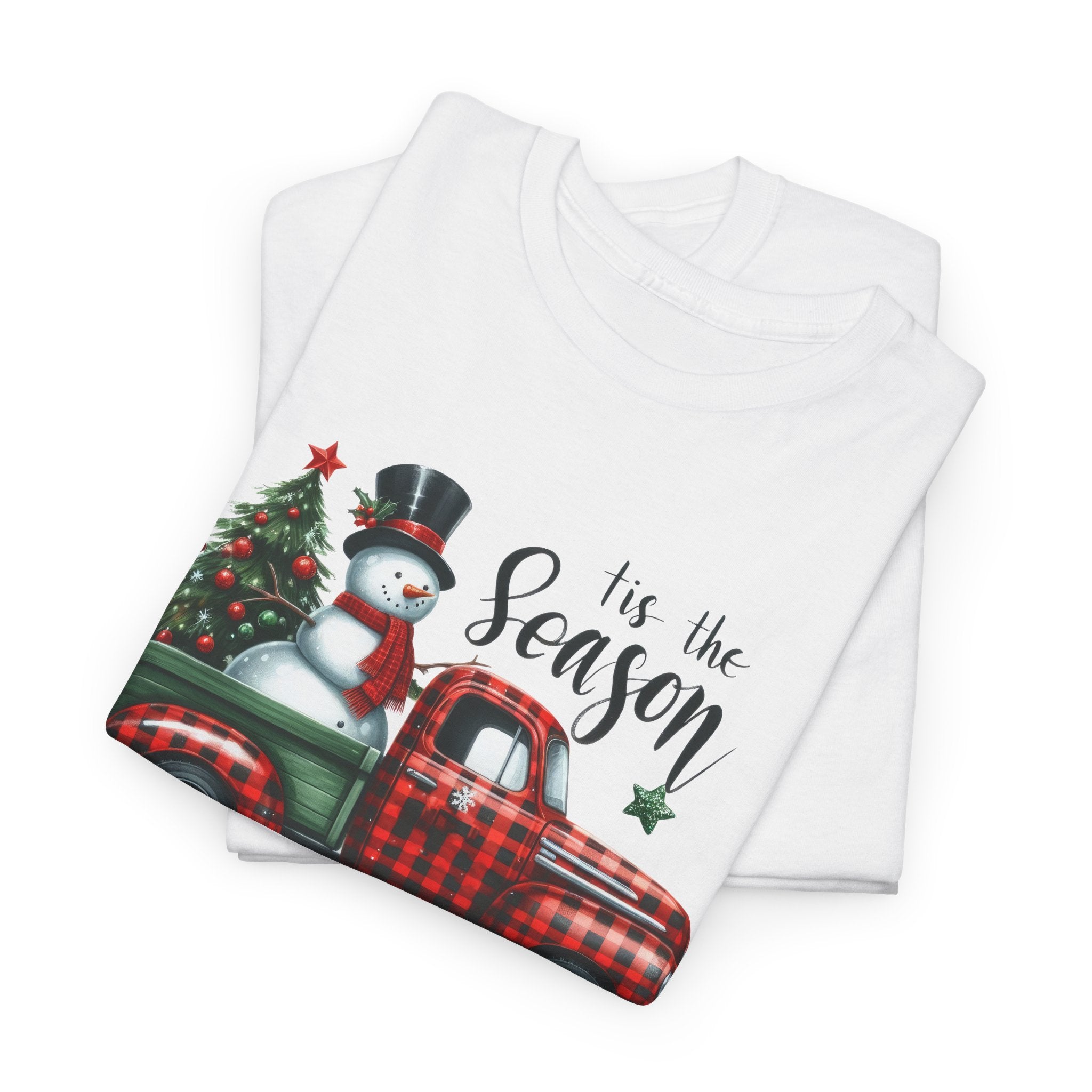 "Tis the Season" Heavy Cotton Tee - Festive Holiday Shirt