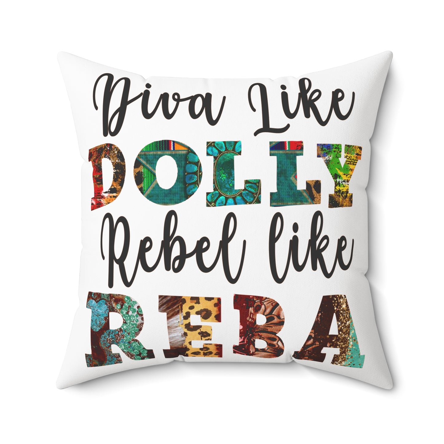 Spun Polyester Square Pillow