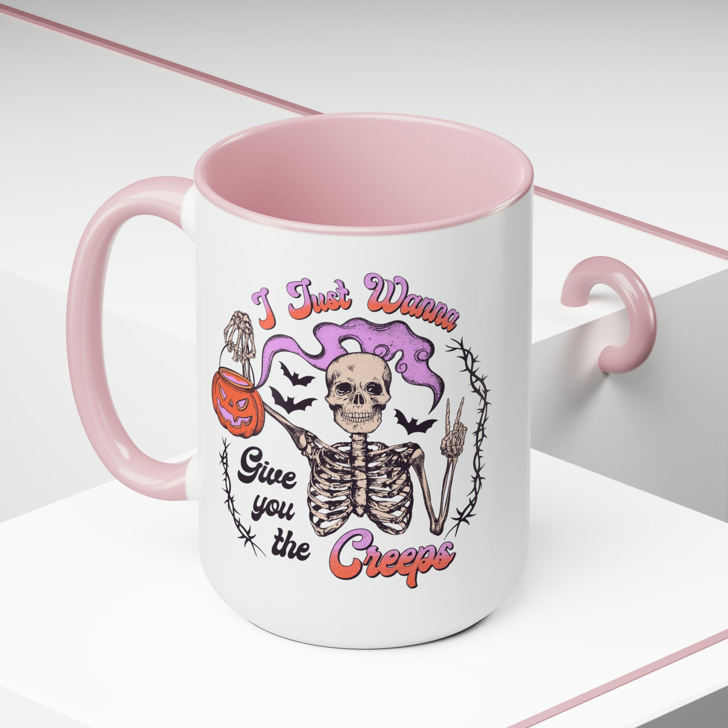 Two-Tone Coffee Mugs, 15oz