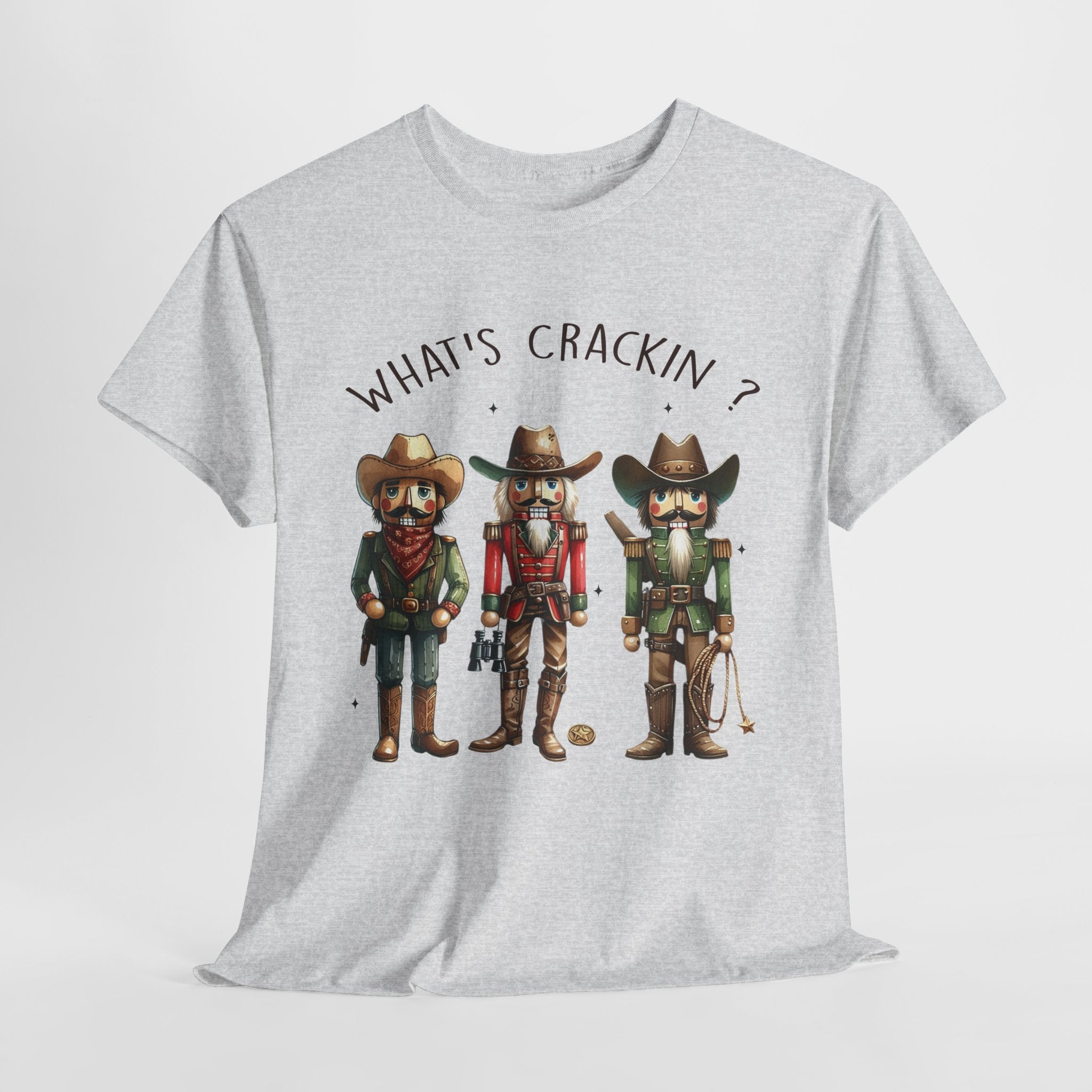 What's Crackin'? Cowboy Graphic Heavy Cotton Tee
