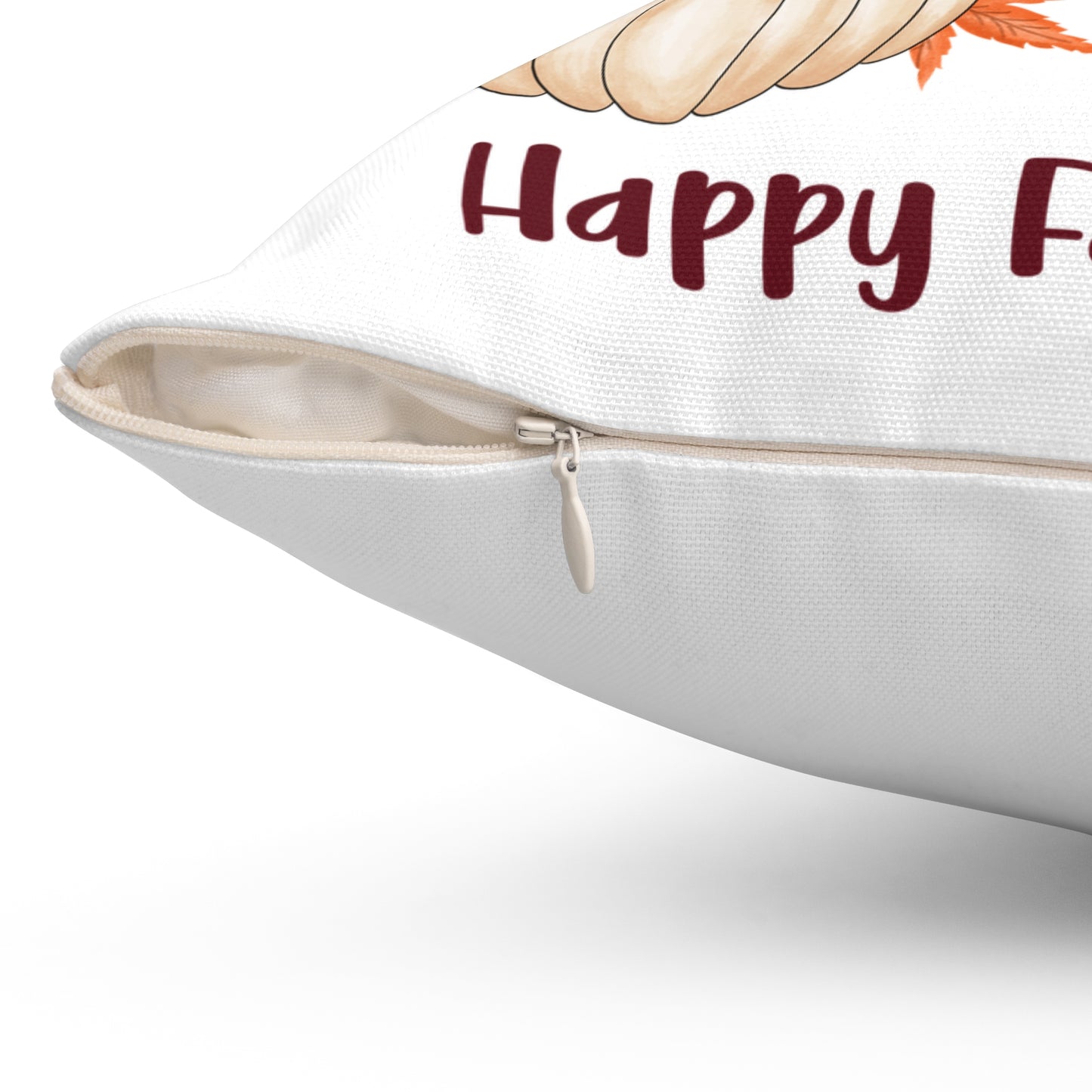 Autumn Pig Wheelbarrow Pillow – Happy Fall Farmhouse Throw Pillow