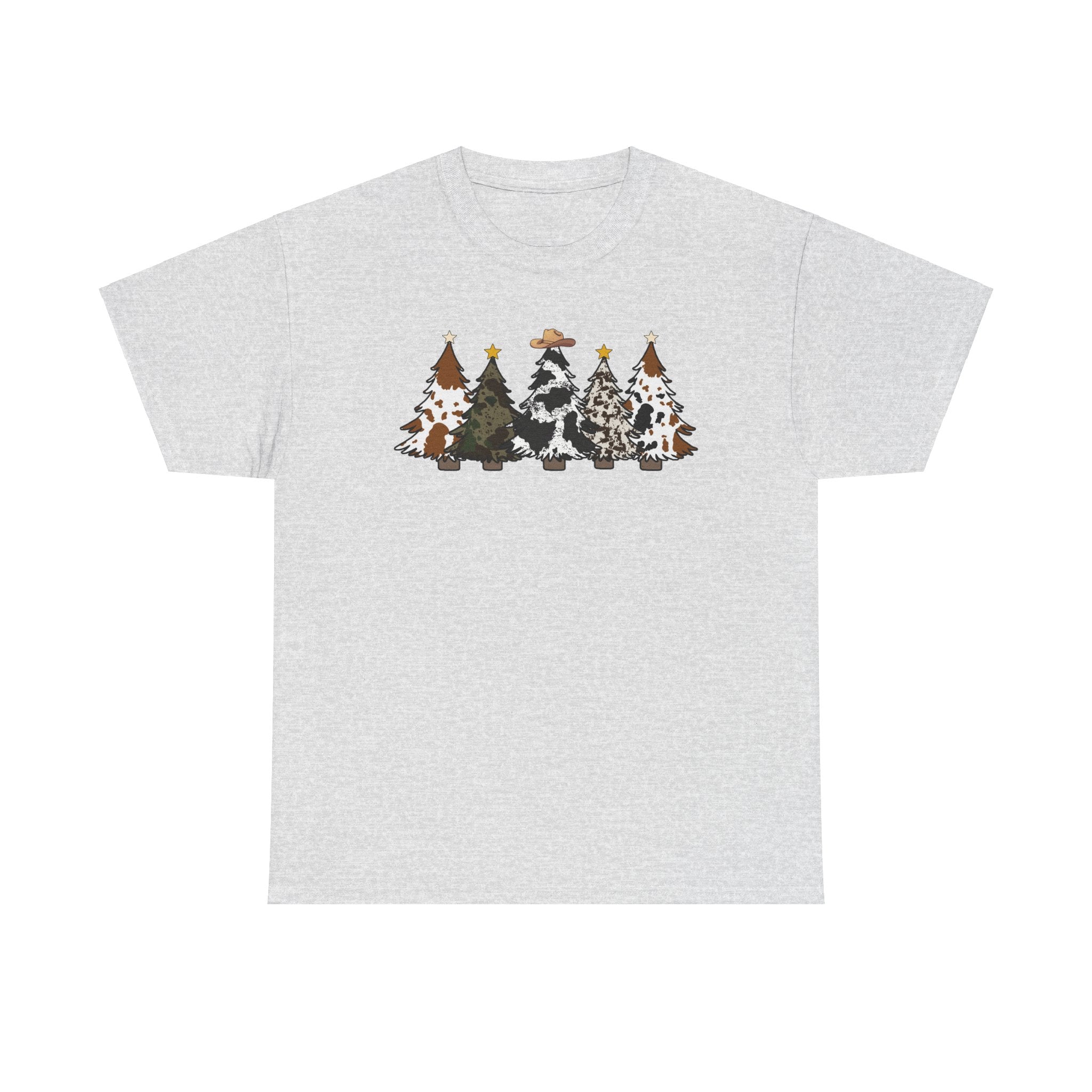 Whimsical Holiday Trees Heavy Cotton Tee