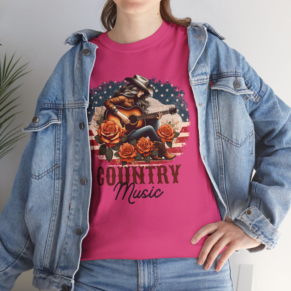 Country Music American Flag Tee