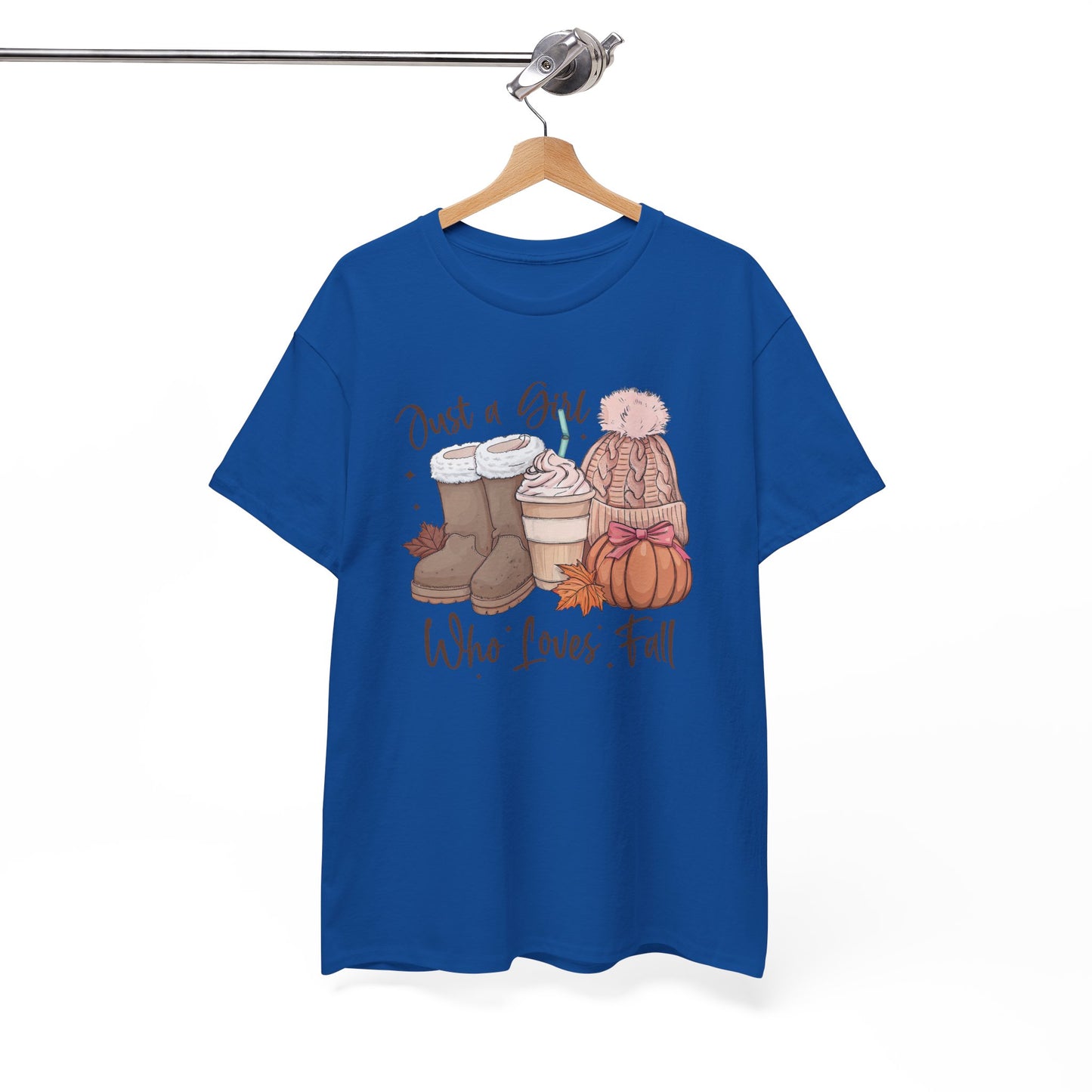 Just a Girl Who Loves Fall, Vintage Style Tee