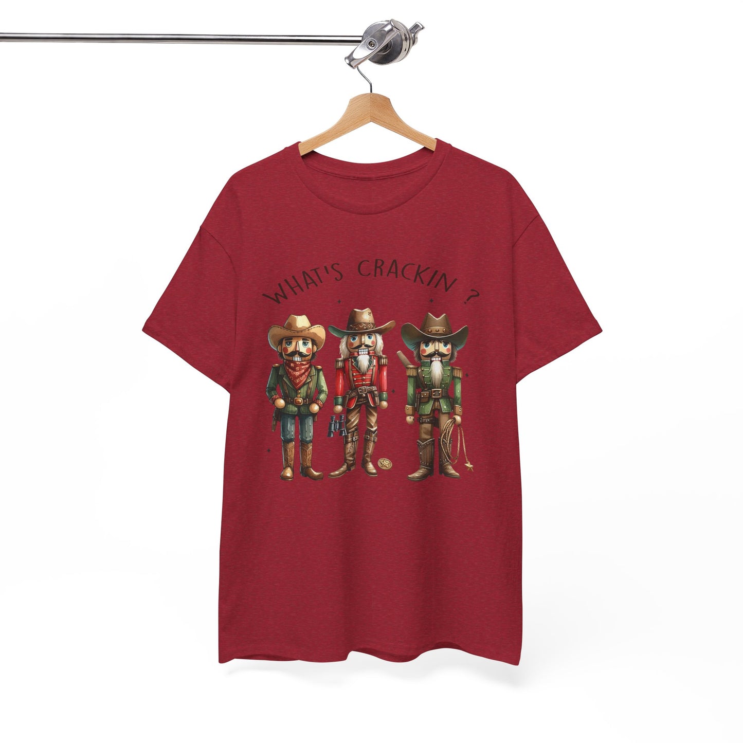What's Crackin'? Cowboy Graphic Heavy Cotton Tee