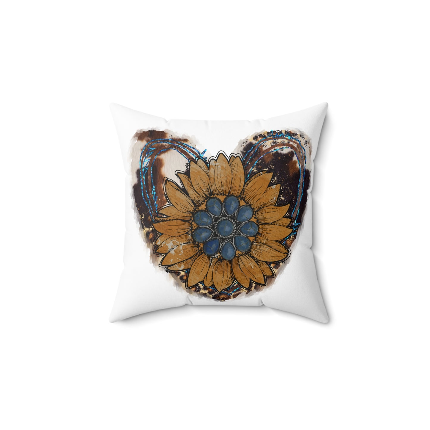 Rustic Sunflower Heart