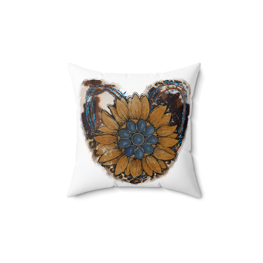 Rustic Sunflower Heart