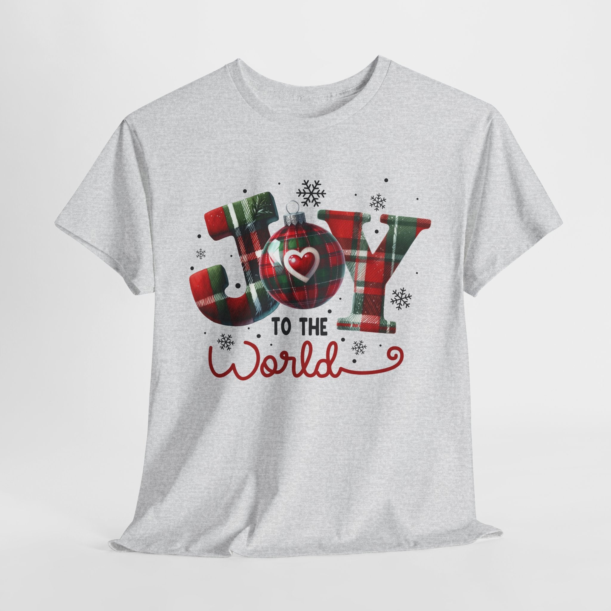 Joy to the World -Heavy Cotton Tee - Christmas Holiday Shirt