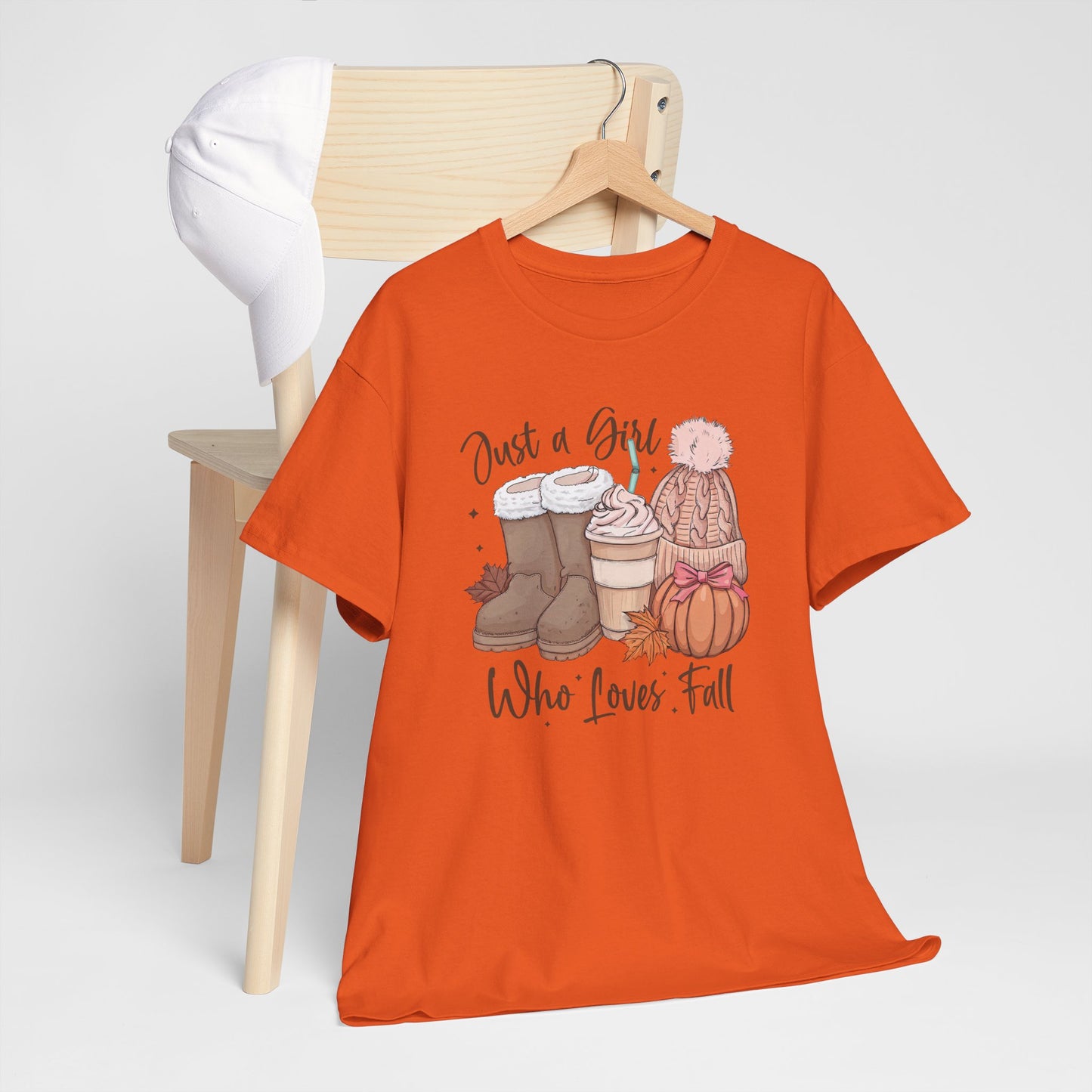 Just a Girl Who Loves Fall, Vintage Style Tee