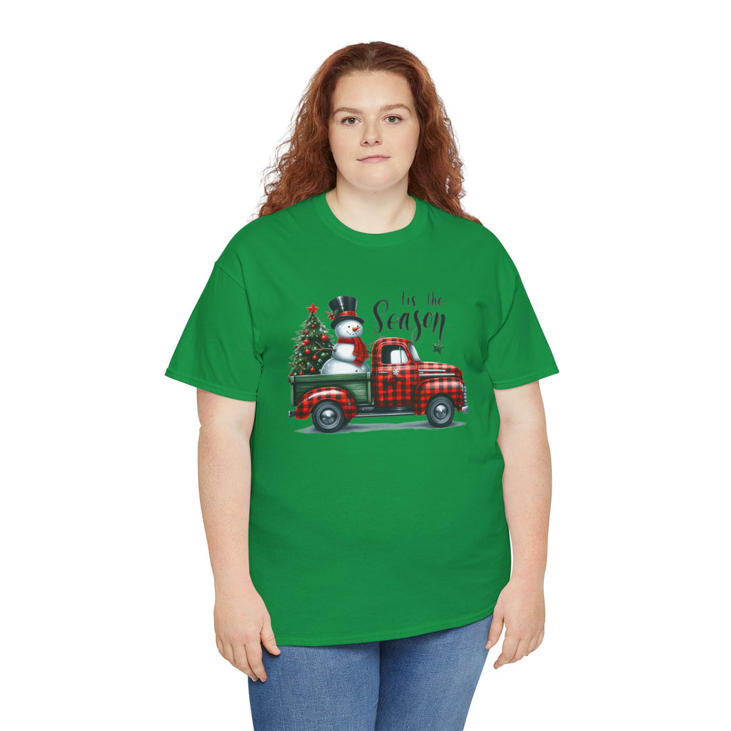 "Tis the Season" Heavy Cotton Tee - Festive Holiday Shirt