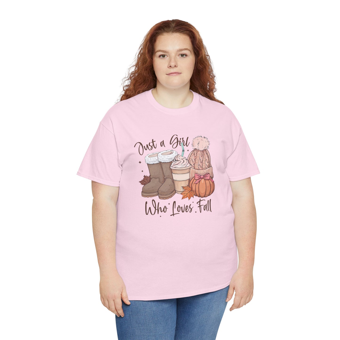 Just a Girl Who Loves Fall, Vintage Style Tee