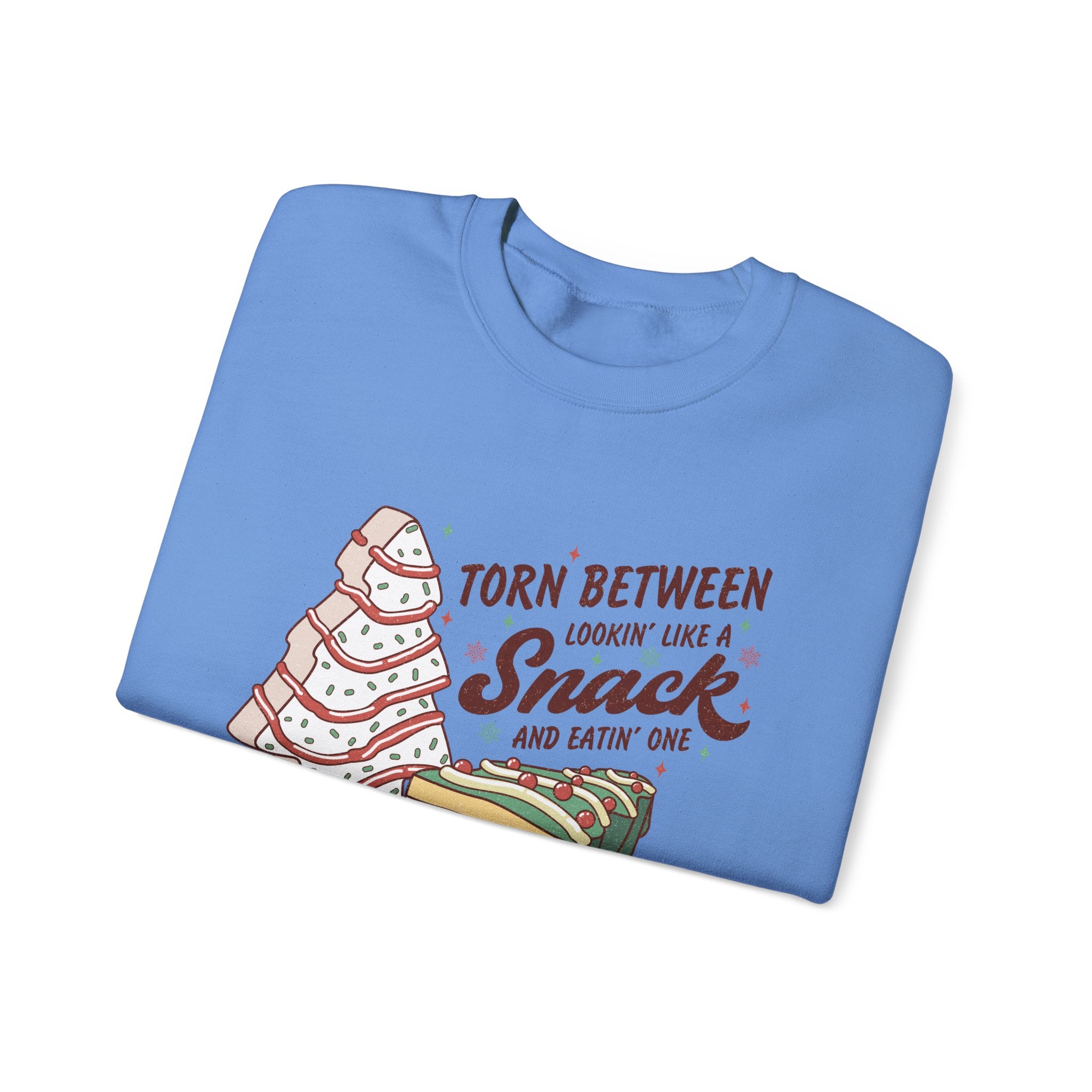 Snack Lovers Crewneck Sweatshirt – 'Torn Between Looking Like a Snack and Eatin One'