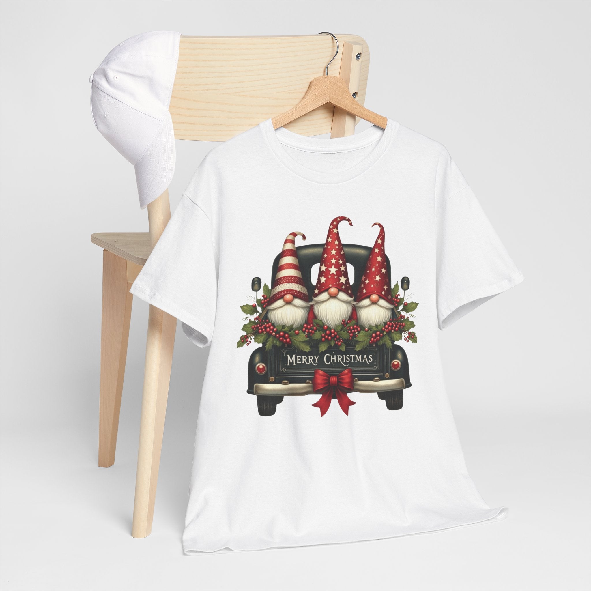Christmas Gnome Truck Tee — Merry Christmas Holiday Shirt