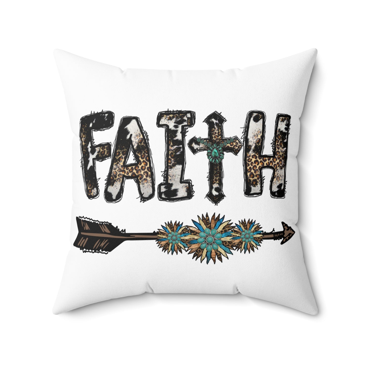 Southwestern Turquoise Faith & Arrow