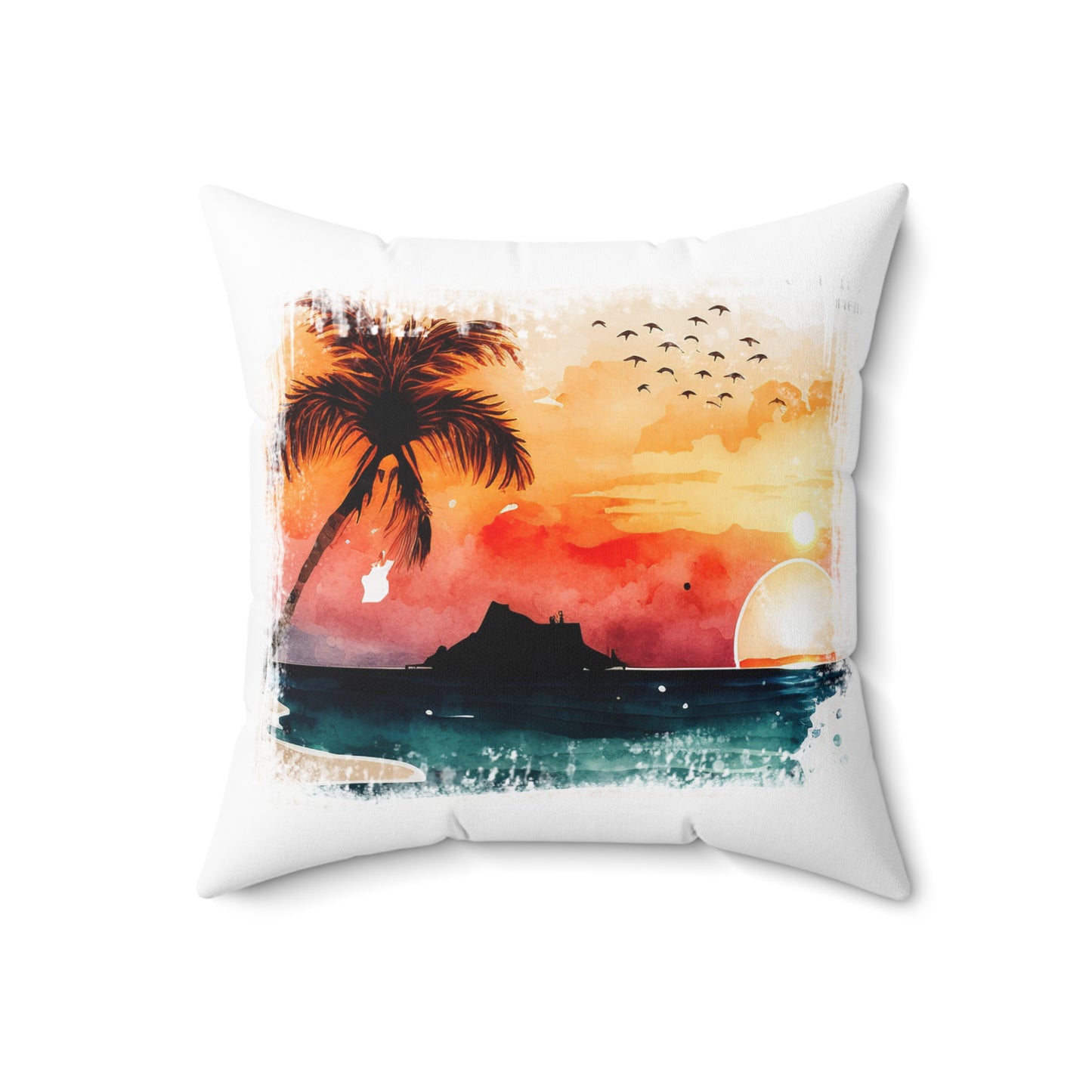 Spun Polyester Square Pillow