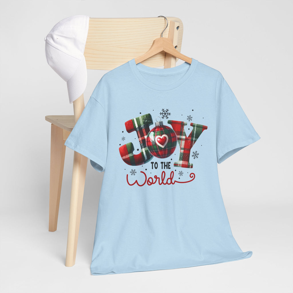 Joy to the World -Heavy Cotton Tee - Christmas Holiday Shirt