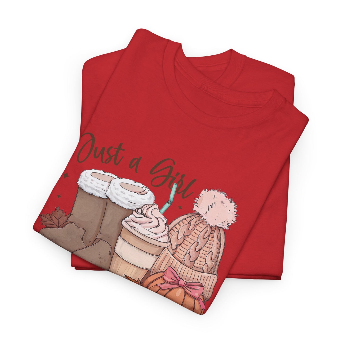 Just a Girl Who Loves Fall, Vintage Style Tee