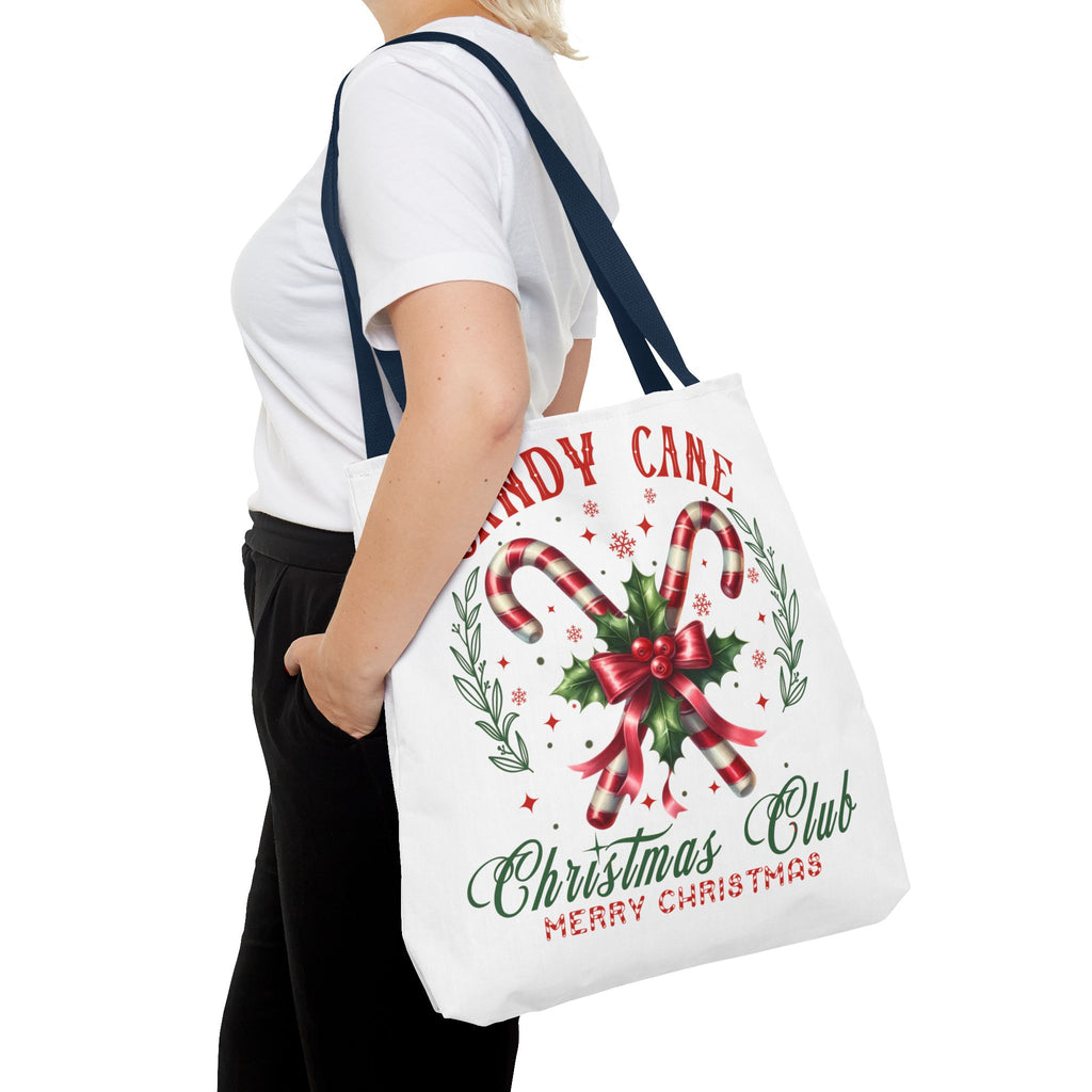Christmas Candy Cane Tote Bag - Merry Christmas Club