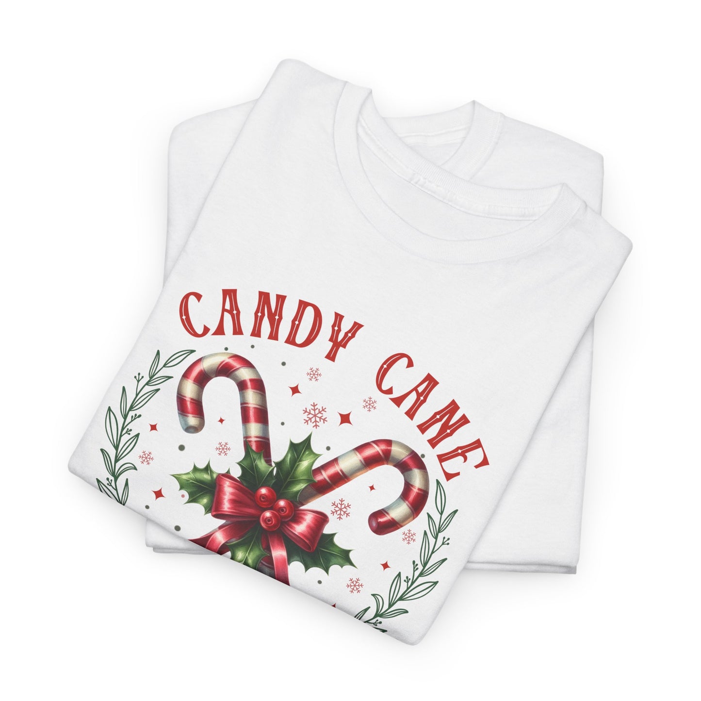 Candy Cane Christmas Club Heavy Cotton Tee - Merry Christmas Holiday Shirt