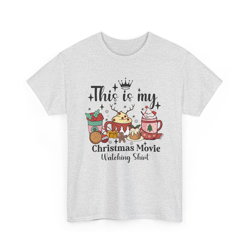 Christmas Movie Watching Tee - Heavy Cotton Shirt