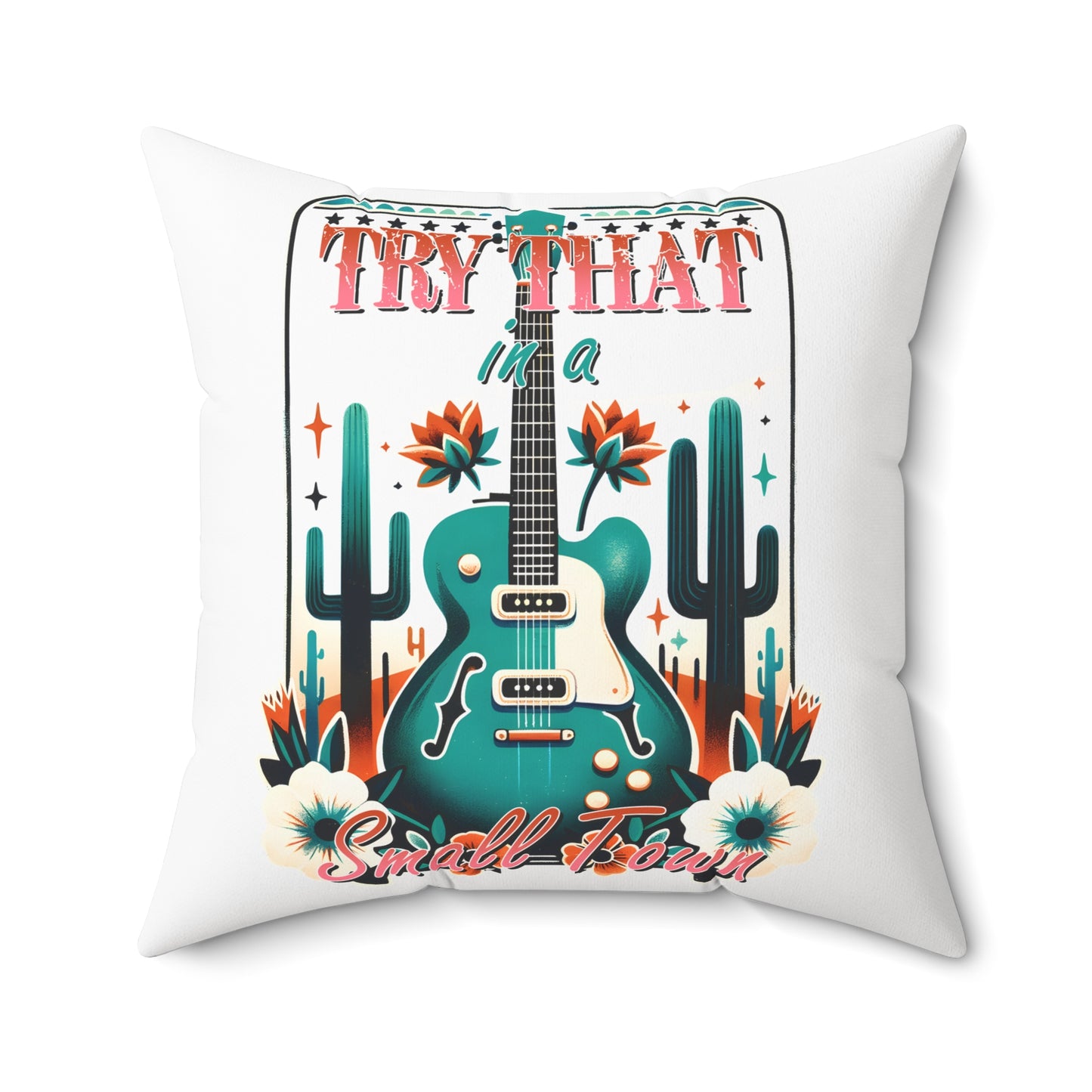 Spun Polyester Square Pillow