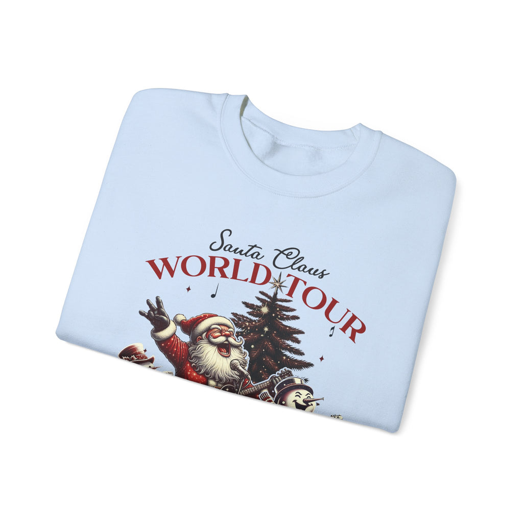 Santa Claus World Tour Crewneck Sweatshirt - Rocking Around the Christmas Tree