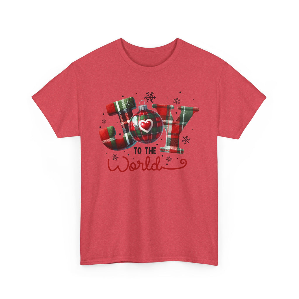 Joy to the World -Heavy Cotton Tee - Christmas Holiday Shirt