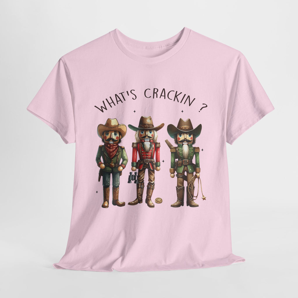 What's Crackin'? Cowboy Graphic Heavy Cotton Tee