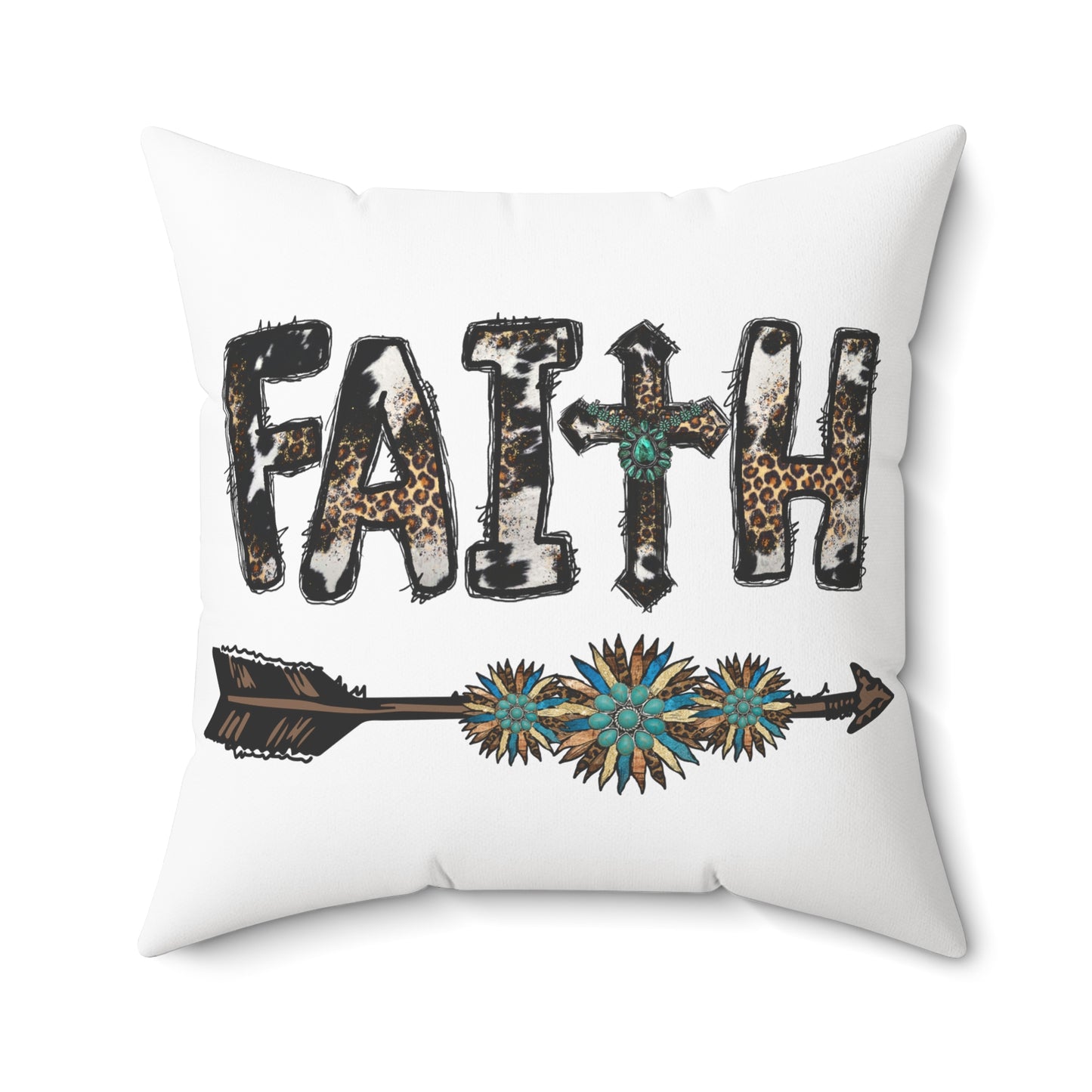 Southwestern Turquoise Faith & Arrow