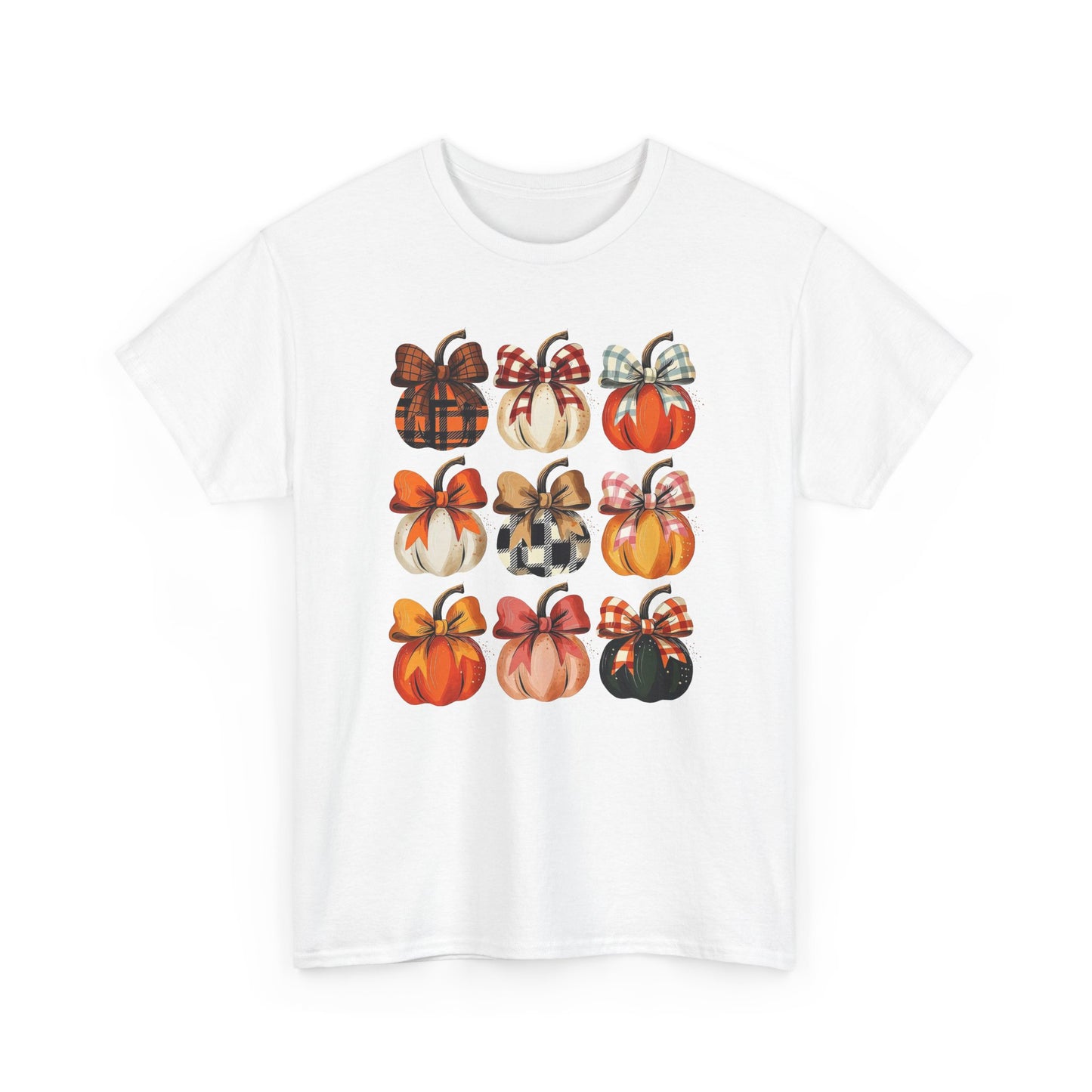 Autumn Plaid & Bow Pumpkins