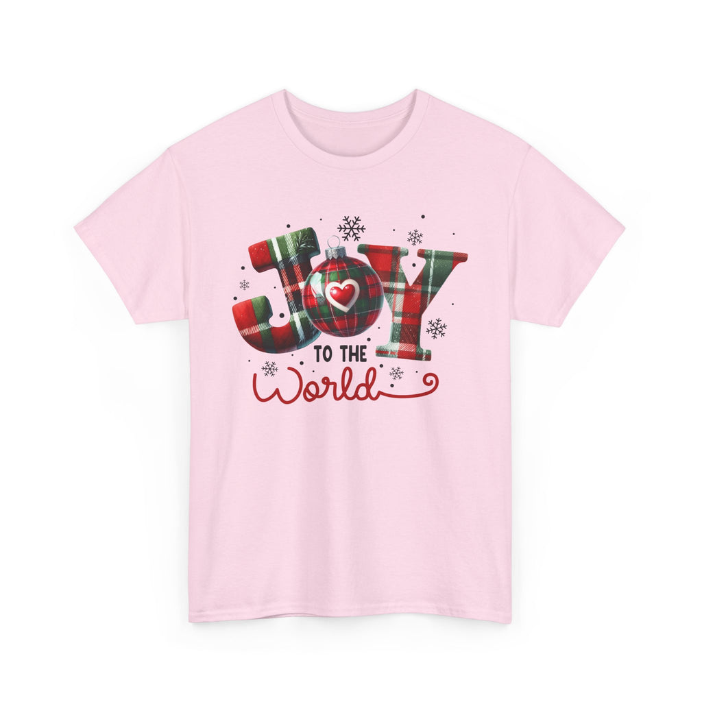Joy to the World -Heavy Cotton Tee - Christmas Holiday Shirt
