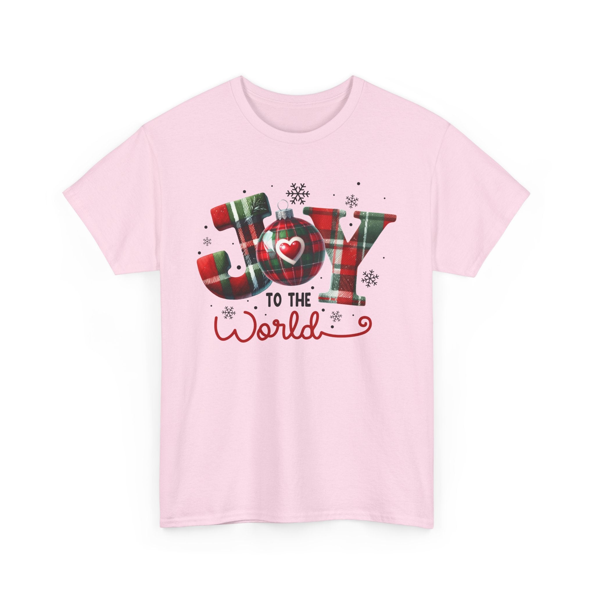 Joy to the World -Heavy Cotton Tee - Christmas Holiday Shirt