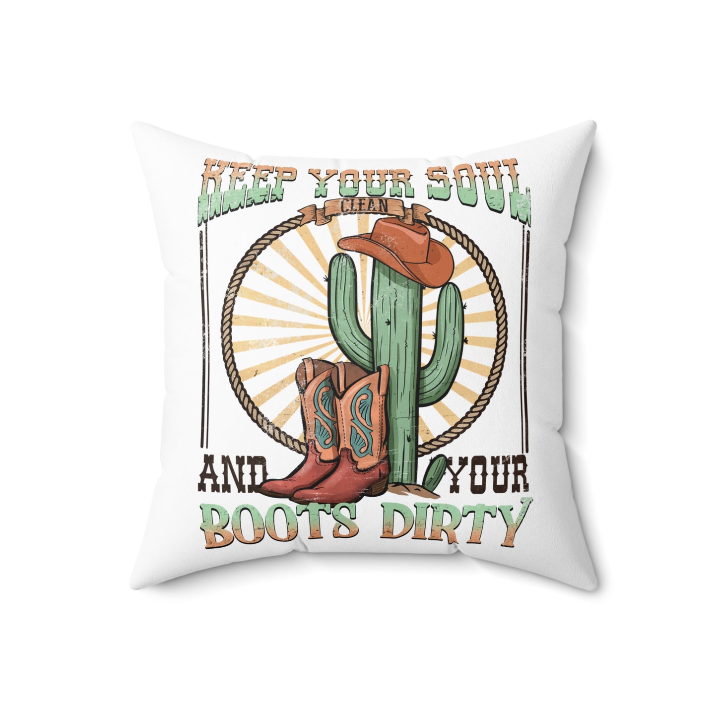 Spun Polyester Square Pillow