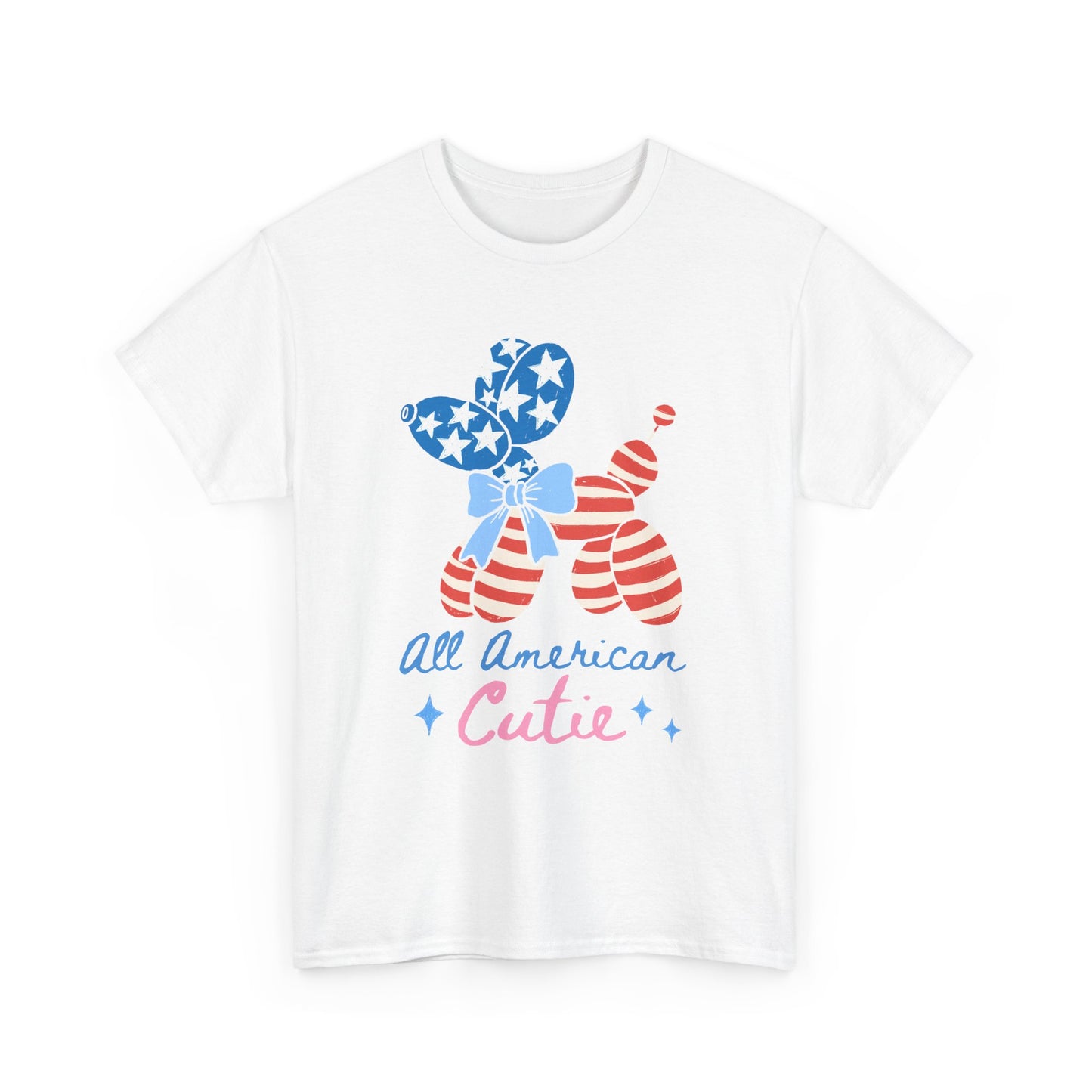 All American Cutie Patriotic Balloon Dog Tee