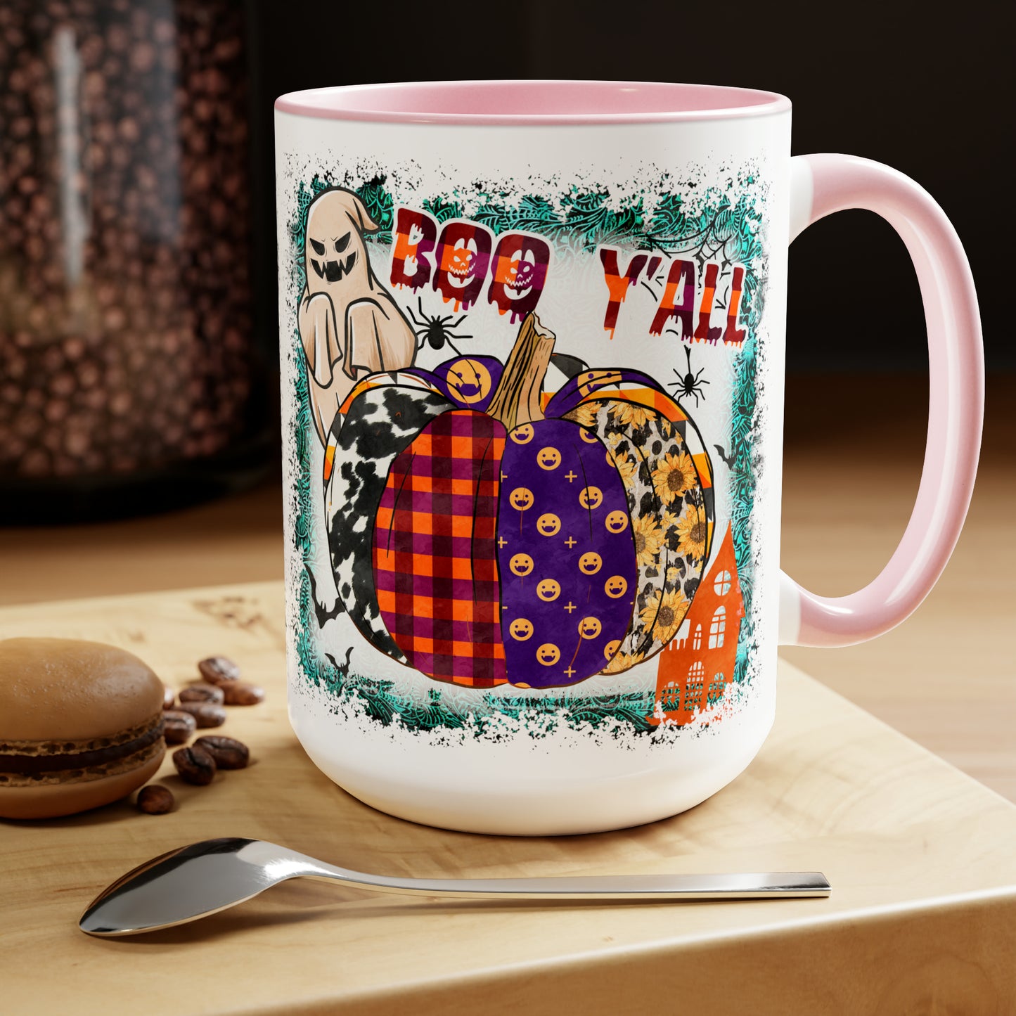 Two-Tone Coffee Mugs, 15oz