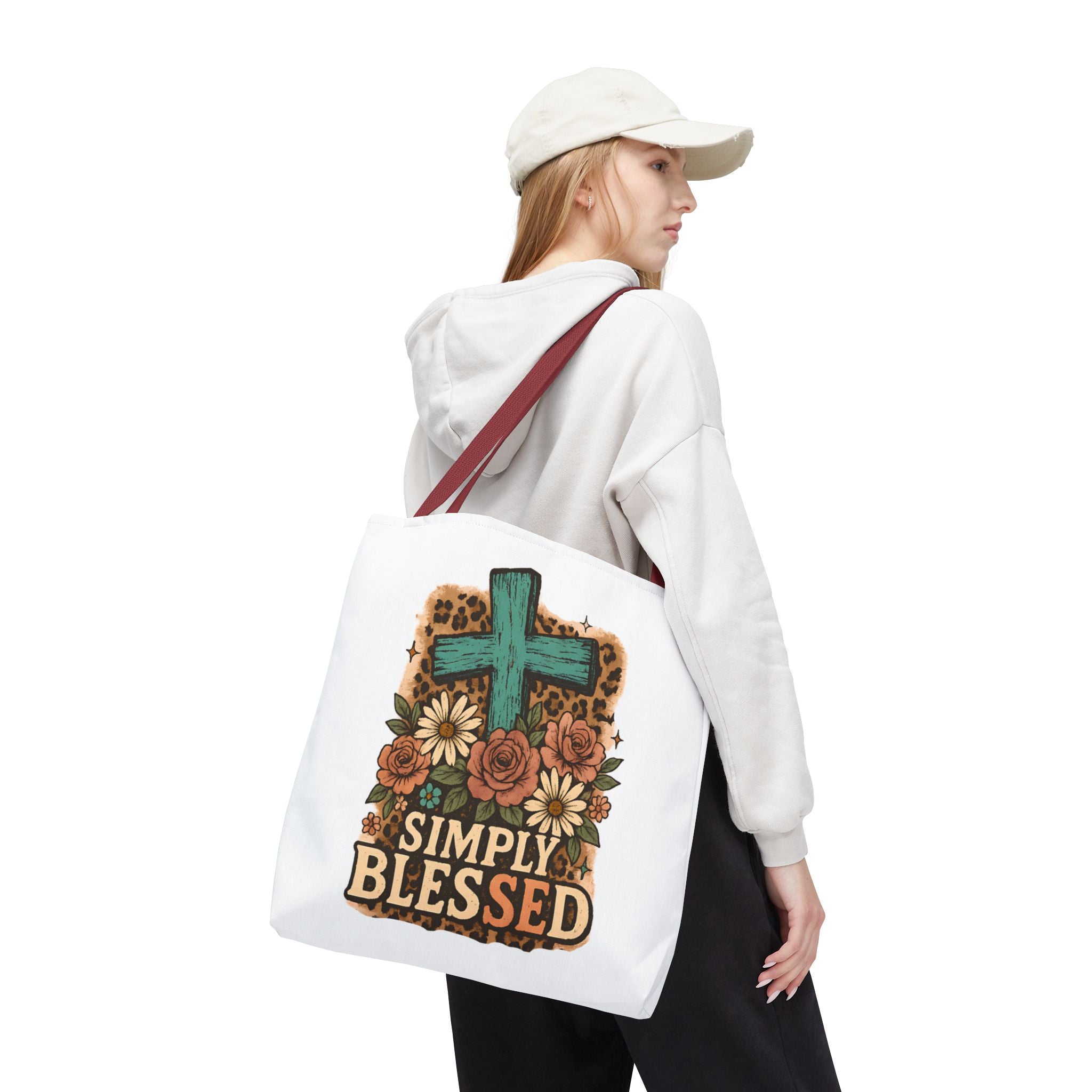 Blessed Floral Tote Bag