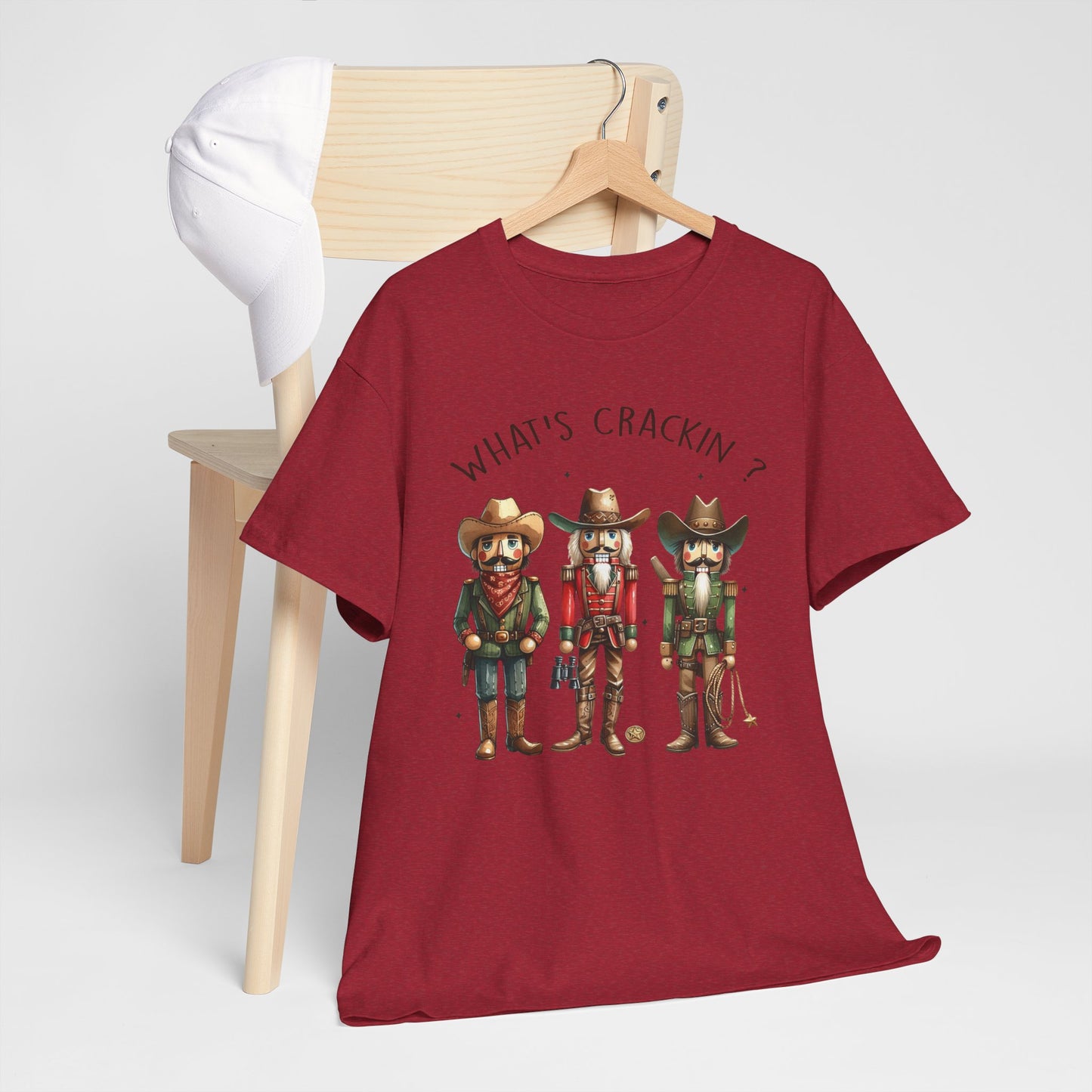 What's Crackin'? Cowboy Graphic Heavy Cotton Tee