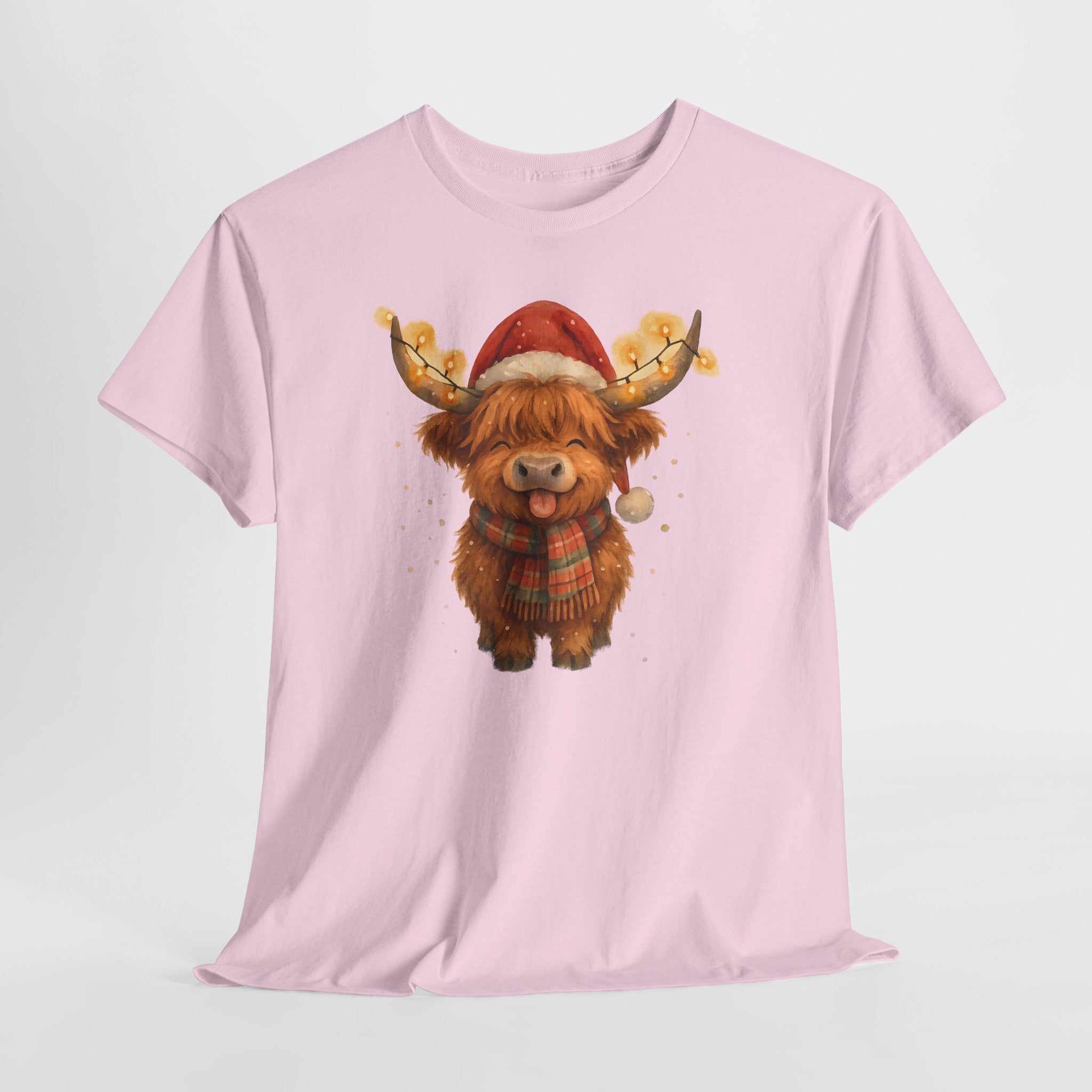 Christmas Highland Cow Tee