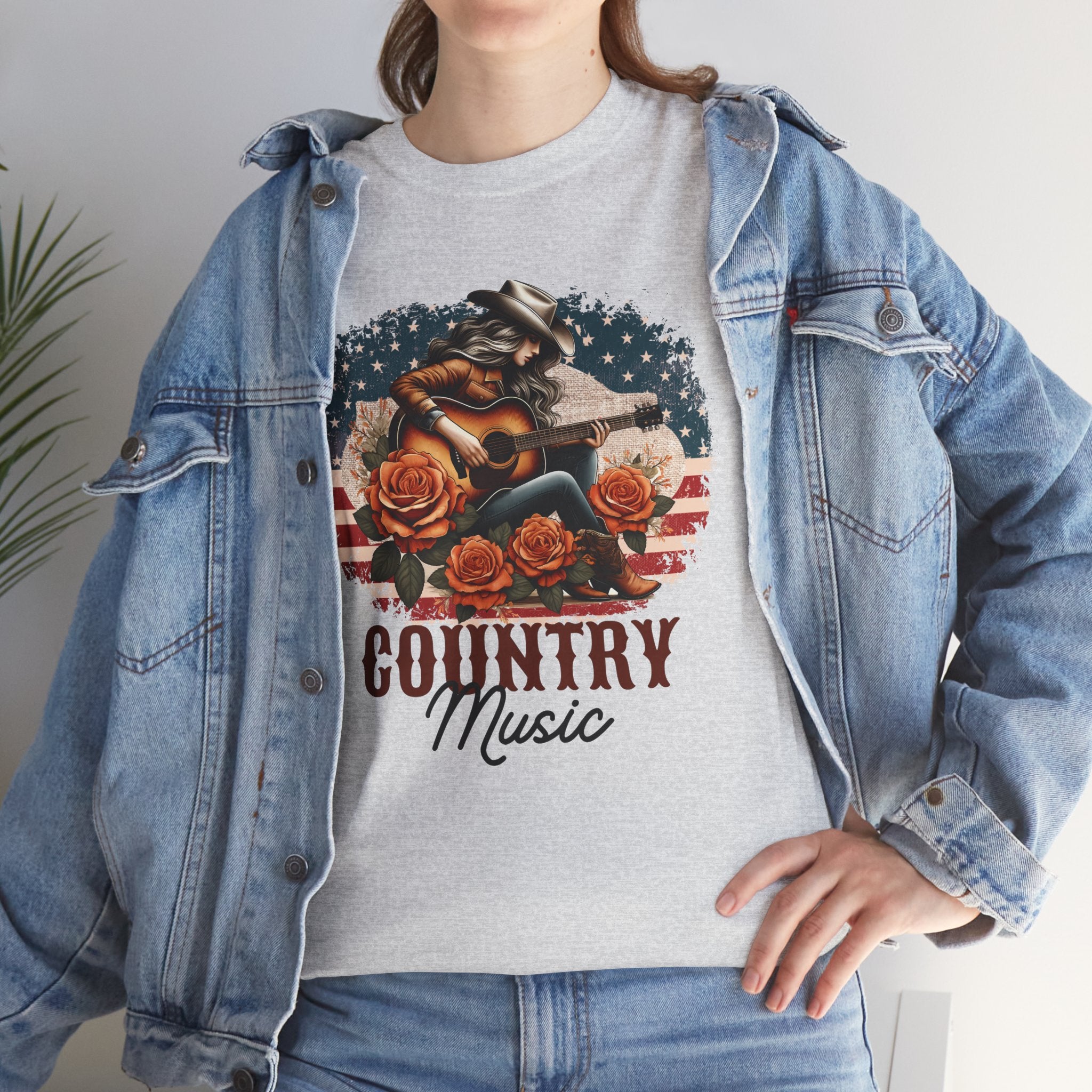 Country Music American Flag Tee
