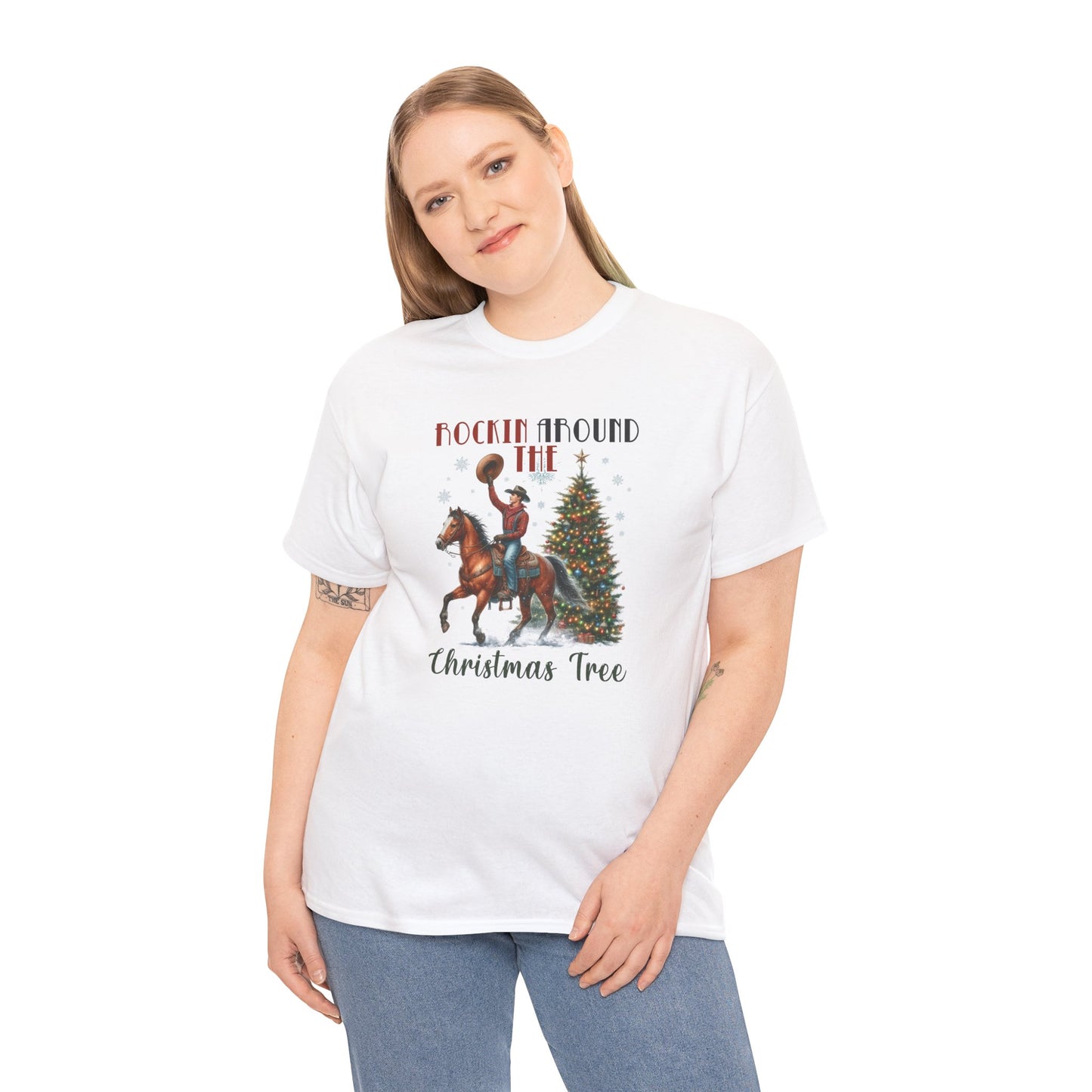 Rockin' Around the Christmas Tree Heavy Cotton Tee