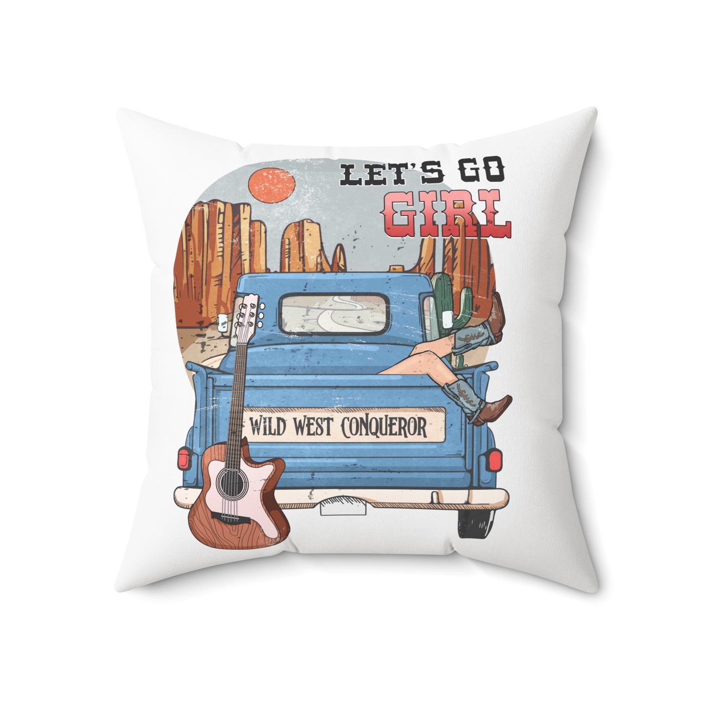 Spun Polyester Square Pillow