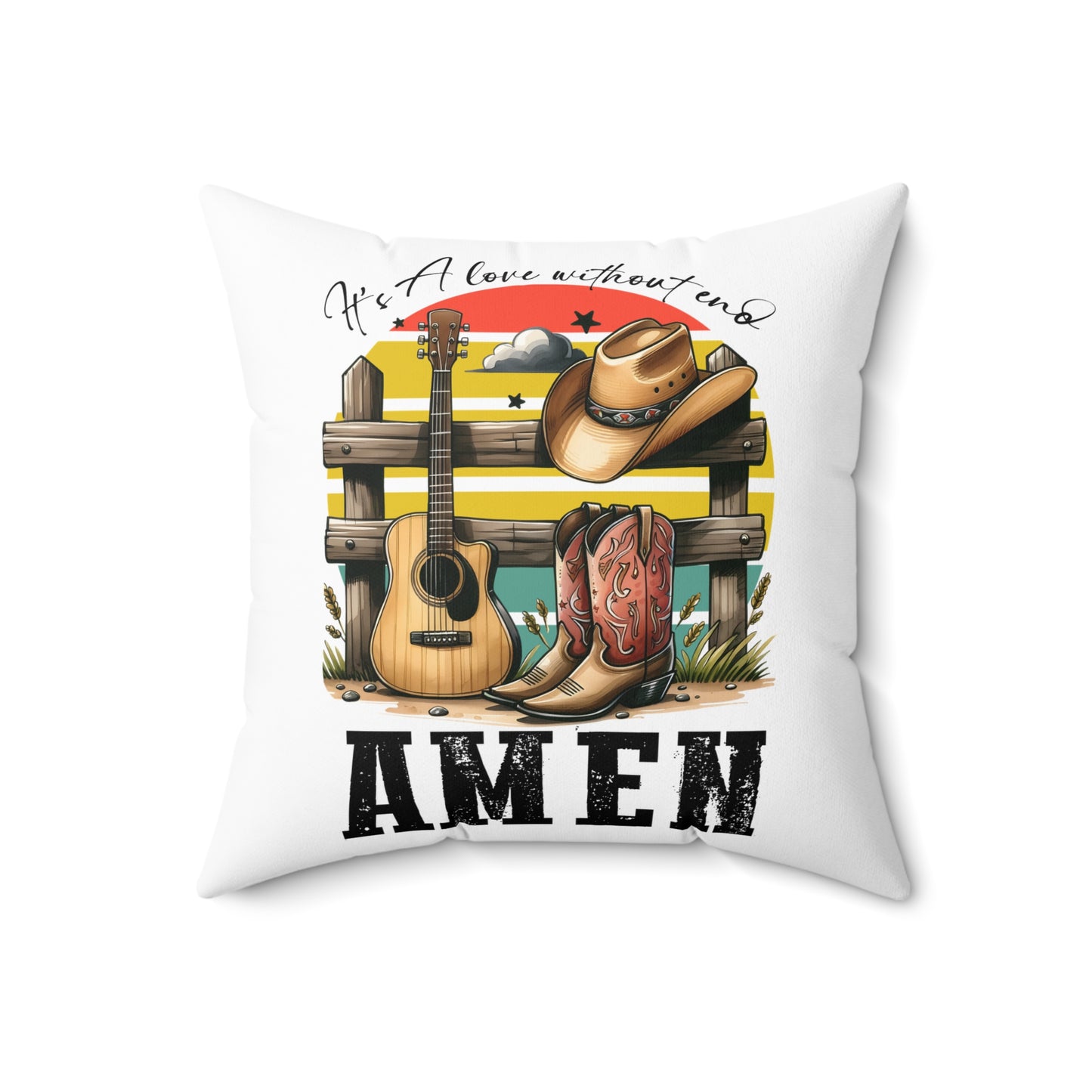 Spun Polyester Square Pillow