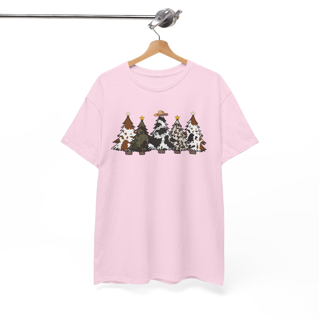 Whimsical Holiday Trees Heavy Cotton Tee