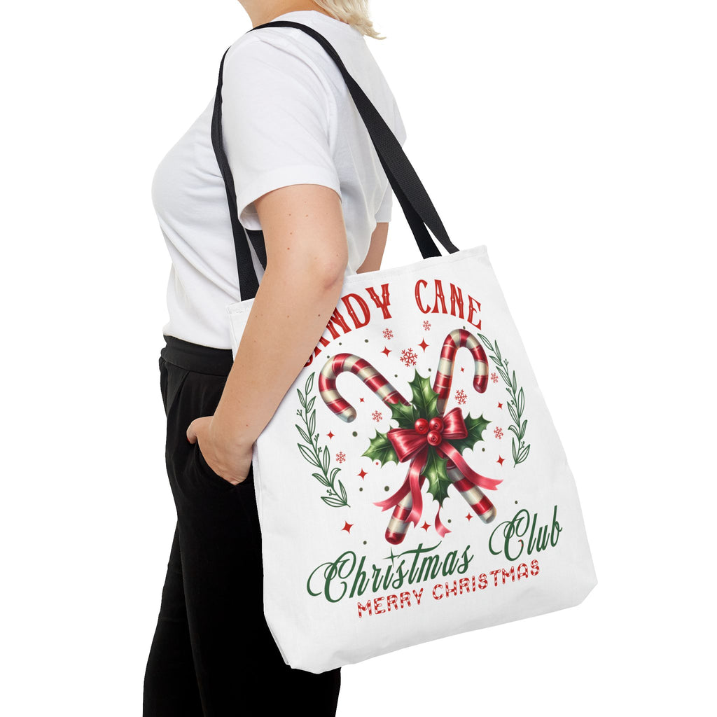 Christmas Candy Cane Tote Bag - Merry Christmas Club
