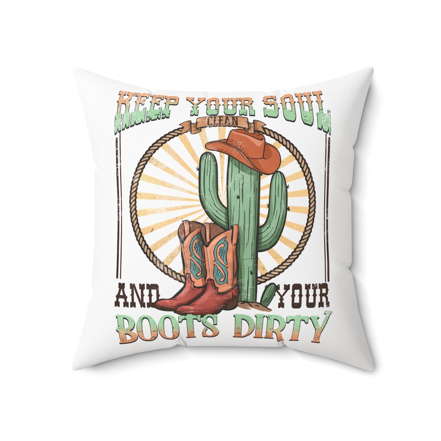 Spun Polyester Square Pillow