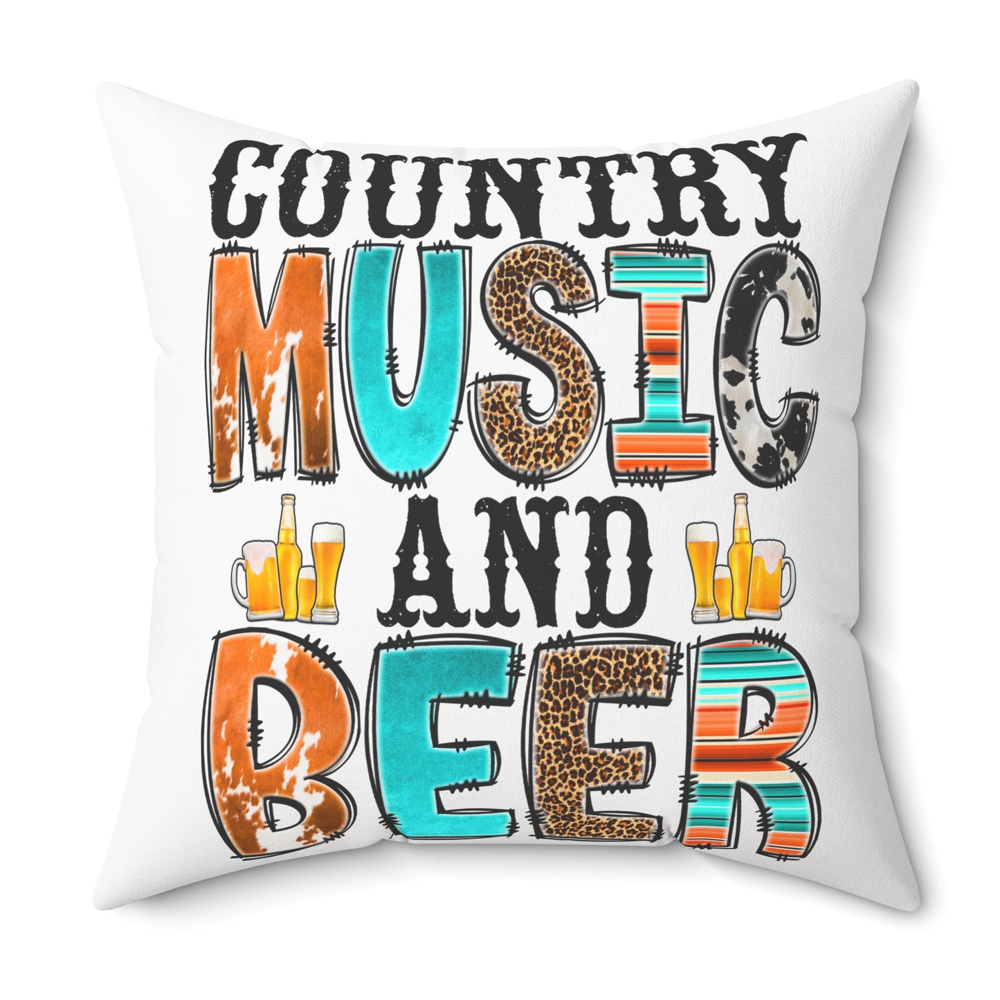 Spun Polyester Square Pillow