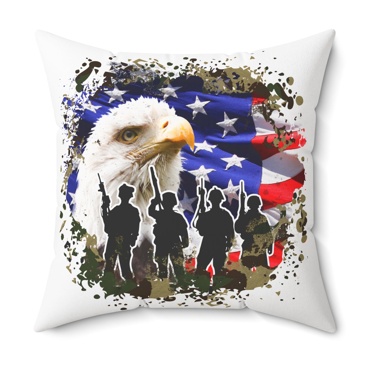 American Eagle Throw Pillow