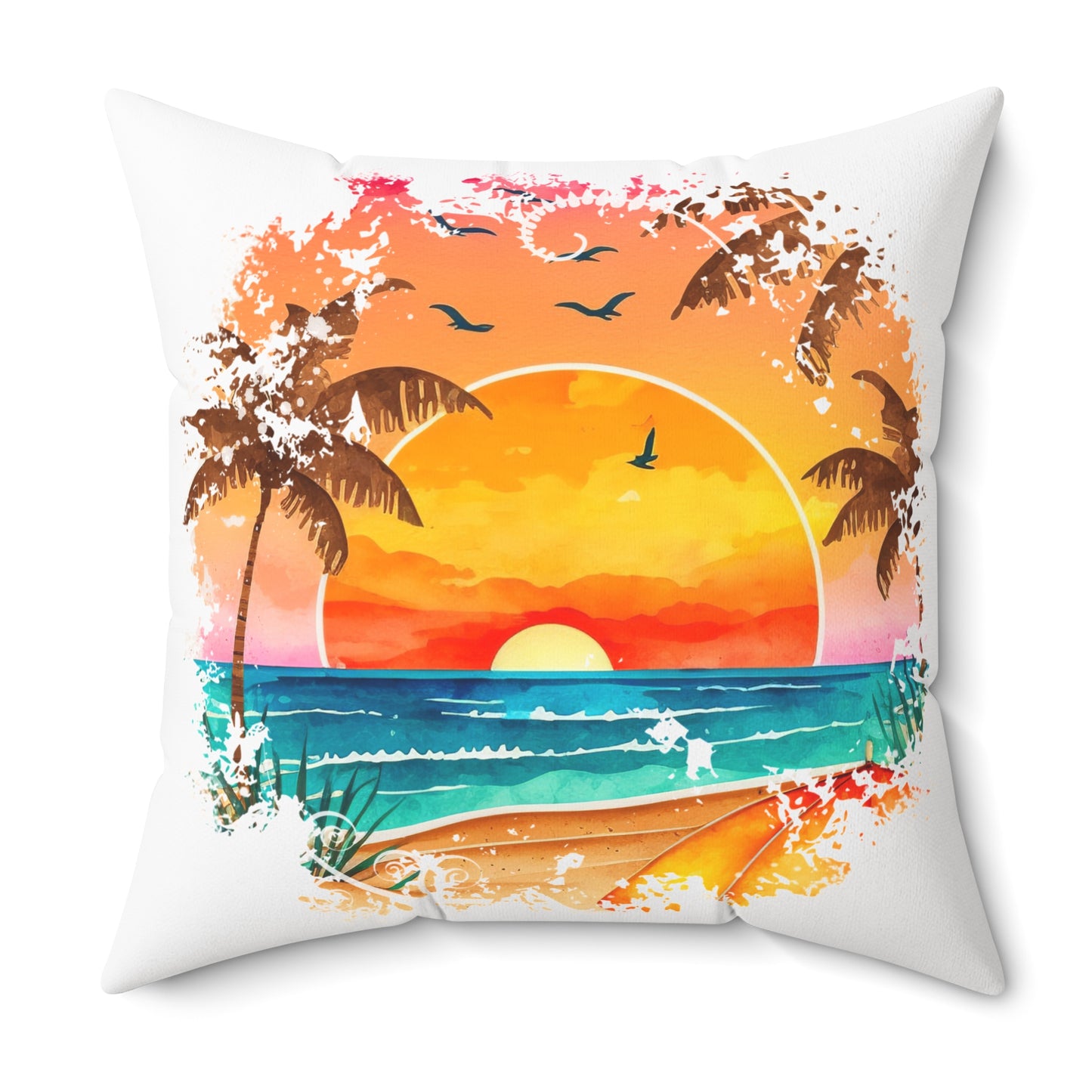 Spun Polyester Square Pillow
