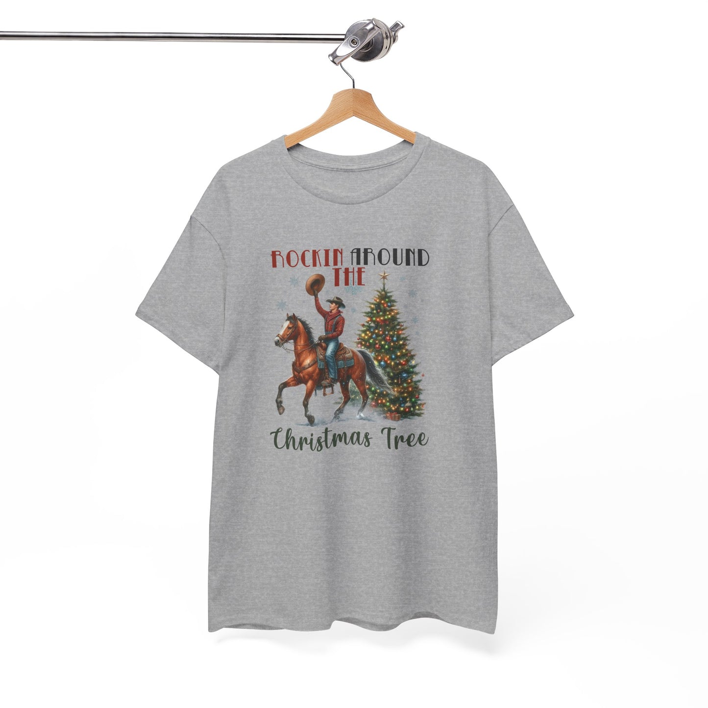 Rockin' Around the Christmas Tree Heavy Cotton Tee